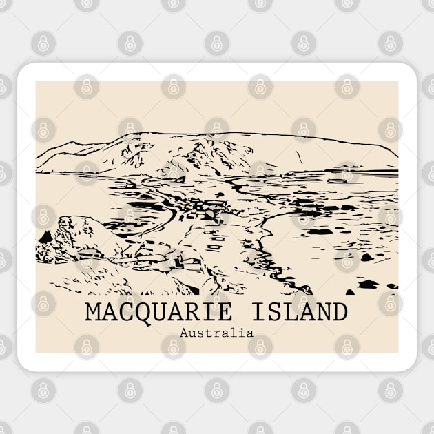 Macquarie Island - Australia Sticker by Lakeric